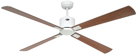 CasaFan Ventilateur de plafond avec WiFi Eco Neo III 152 cm 943313W Moteur blanc/pales réversibles noyer et cerisier