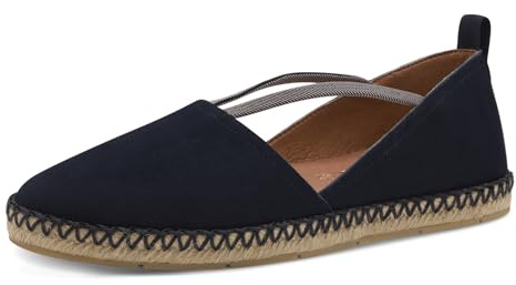 Tamaris Pantuflas para mujer cómodas, azul, 40 EU