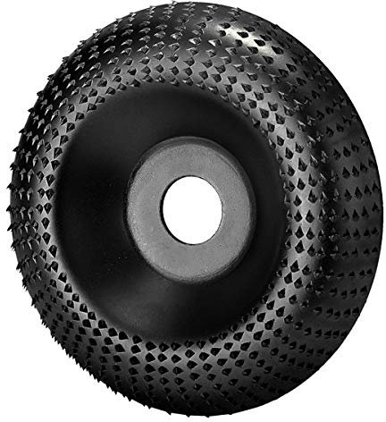 SZTVECFW Disque de Polissage, 1 Disque de façonnage extrême incurvé en carbure de tungstène for meule à Bois, Disque abrasif/a/Noir