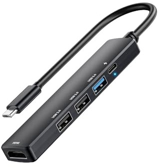 5 in 1 USB Type C Hub,Ultra Portable USB Splitter Adapter. 4K HDMI, 480Mbps USB A 2.0, 5Gbps USB A 3.0, 100W PD Charging Ports. for Smartphone,Laptop,iPad with Type C Port