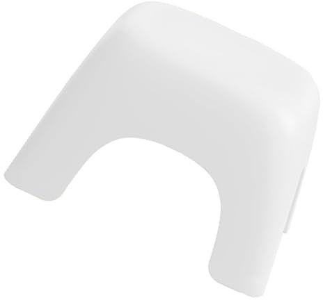 CHILDWEET Rutschfester Kunststoff Tritthocker Badezimmer Groß Leicht Tragbar Stapelbar Sicher Für Erwachsene Und Junge Mädchen Weiß Kompakt Praktischer Fußhocker Fußtritt