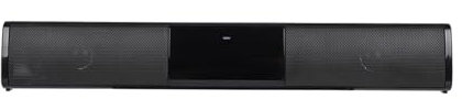 ZYMY Sound Bar for TV, PC Soundbar Speaker with Bluetooth 5.0, 2000mAH Battery, 10 Watt Gaming Soundbar Compatible AUX/FM/TWS/SD Card, Black