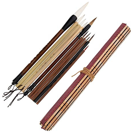 Homoyoyo 10stücke Kalligraphiepinsel Chinesisch Für Anfänger Mit Zeichenpinsel Und Tragbarem Schreibpinsel Als Geburtstagsgeschenk Für Kalligrafieliebhaber