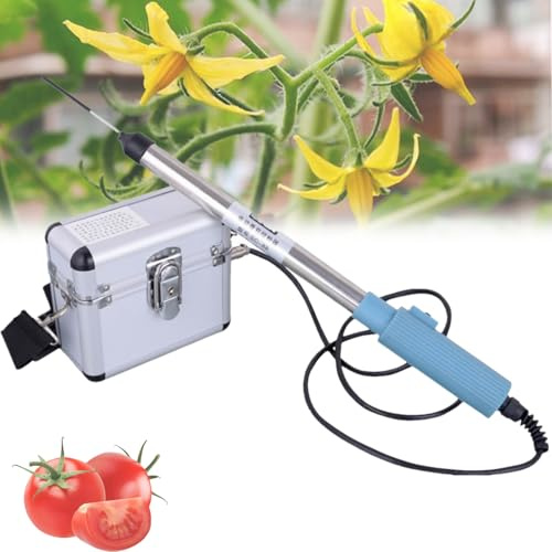pollinisateur électrique pour légumes,Pollinisateur électrique à la Tomate,4800 tr/min,Facile à installer, autonomie de 10 heures en veille, pour tomates, kiwi，poivrons et fraises