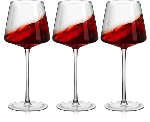 PRITOK 3er-Set Weingläser Kunststoff: 440m Weingläser Set Unzerbrechlich Rotweingläser Sektgläser Plastik, Weinglas Wine Glass für Hochzeit Party Camping Festivals Picknicks
