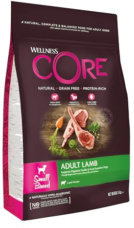 Wellness CORE Lamb 5 kg, Lamm – Hundefutter Trocken | für Hunde kleiner Rassen, getreidefrei, natürlich, hypoallergen, proteinreich,unterstützt eine gesunde Verdauung