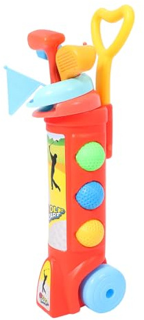 Set Golf per Bambini in ABS 3 Bandiere, 2 Buche e 3 Palline