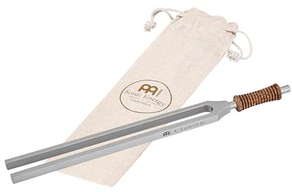 Sonic Energy TCM Therapie Stimmgabel, Element Erde (TTF-TCM-ER) | 128 Hz, 24,6 cm lang, 130 g, in Deutschland gefertigt, inkl. Hülle, vernickelter Stahl, Korkgriff