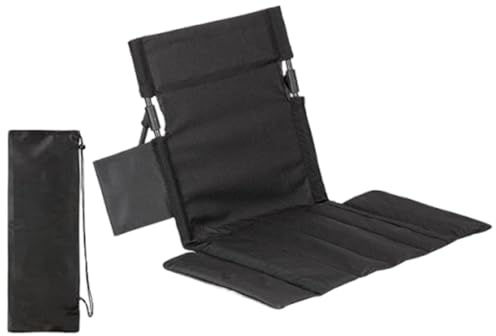 Qianly Asientos de Estadio con Cojín, Silla Plegable Portátil para Suelo, Ideal para Jardín, Pesca, Senderismo, Trekking Y Montañismo.
