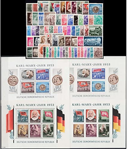 Goldhahn DDR Jahrgang 1953 postfrisch komplett Briefmarken für Sammler
