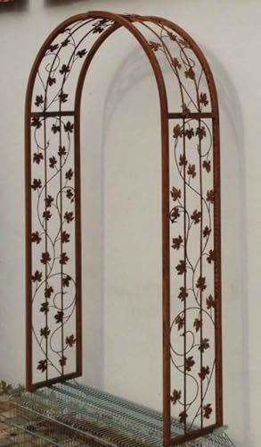 Gabella Rundbogen Laubengang MASSIV 30 Rohr Rosenbogen Bachus-RB 120/220 Roh Rost Rostig