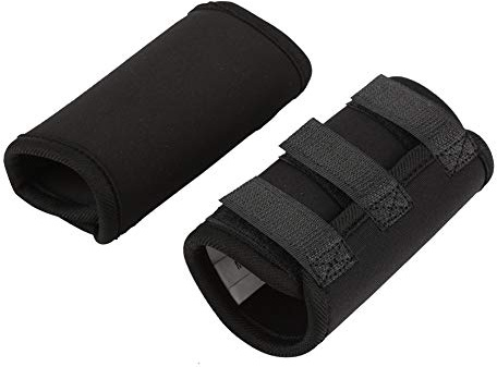 Smandy Almohadillas para la Rodilla del 1 par de Patas Delanteras del Brace Rodillas Mascota Lesión quirúrgica Vendaje Wrap Heal Protector de heridas(Negro, m)
