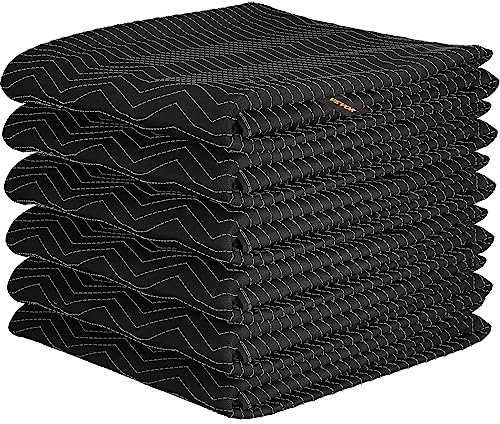 Umzugsdecken, 4/6 Packungen, professionelle Packdecken, robuste Umzugsunterlagen for Schutz von Möbeln, Geräten (Color : 6 Pcs, Size : 1 UK)