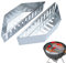 KinMokusei Char-Basket - Cestino a carbonella, in acciaio inox, per barbecue a sfera, per carbonella, carbone