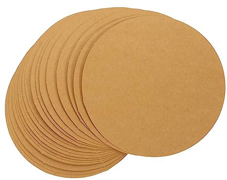 KONTONTY 40stücke Teiliges Rundes Diy Kartonpapier Dicke Rundpappscheiben Für Malkarton Acrylfarben Glatte Kanten Vielseitig Einsetzbar Für Basteln Mandala Malerei Kinderzeichnungen