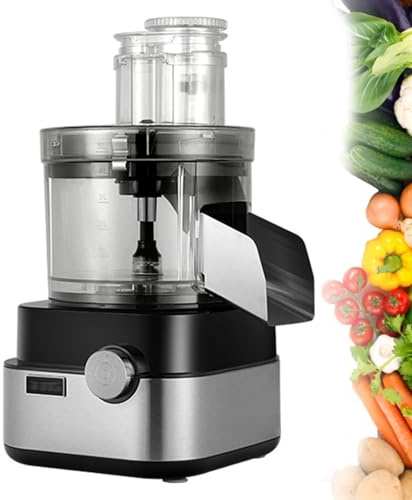 Cortador de Verduras Comercial, Cortador de Verduras Multifuncional de 600W, con 3 Cabezales de Corte y 5 Redes de Corte, para Cebolla, Ajo, Zanahoria, Patata, Fruta