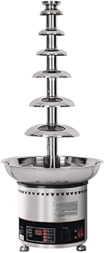 JYHUHGRG Fontana di Cioccolato, Cascata di Cioccolato di Grande capacità a 7 Livelli, pentola per Fusione di Salsa Regolabile da 30 a 150 ℃ per Attrezzatura per Buffet di Feste e Matrimoni
