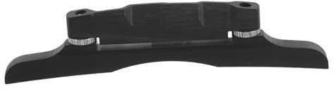 SUPVOX Wooden Mandolin Bridge Saddle Stylish Black Mandolin Replacement Part Ebony Easy to Transport with Delicate Shape and Exceptional Durability for Playing on The Go and Gigs