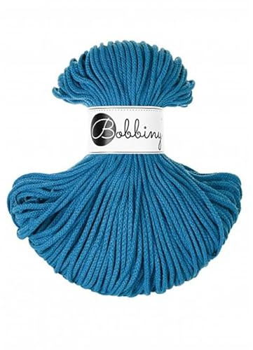 Bobbiny Junior Baumwollschnur Blau 3mm 100m