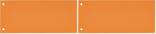 Oxford Trennstreifen, 100 Stück, Manilakarton, orange (Packung mit 2)