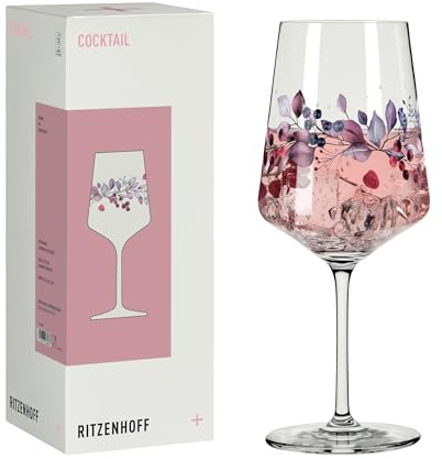 RITZENHOFF 6011005 Cocktailglas 500 ml - Serie Sommersonett - Motiv Summer Feeling bunt - Made in Germany