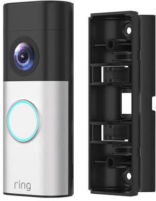 Aokicase Adjustable 30 to 55 Degree Door Bell Angle Mount Compatible with Video Doorbell 1/2/3/4/ Wired/Pro / (2020 Release) / Battery Doorbell Plus, Camera Holder (Black) 1 Piece