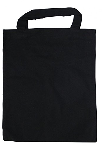 Fa.ars 5 Baumwolltasche Mini schwarz 22x26 kurzer Henkel