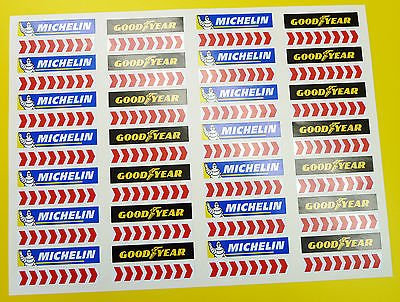 SLOTCAR SCALEXTRIC 1/32nd Barrier sticker aufkleber Michelin winkelstreifen x56