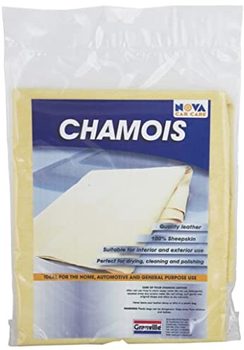 GRANVILLE PREMIUM GENUINE CHAMOIS LEATHER 100% SHEEPSKIN - 2 Sq Ft Medium