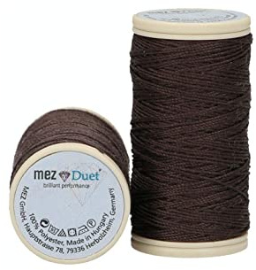 MEZ Duet Stärke 30 4642030-07509 braun Nähgarn, 100 % Polyester, 30m