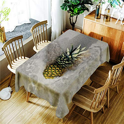 FANSU 3D Tischdecke Abwaschbar, Polyester wasserdichte Pflanzentischdecke Rechteckige Pflegeleicht Eckig Halloween Tischtuch Fleckschutz Schmutzabweisend (140 * 140,K)
