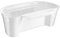 Counter Rubbish Collector Cut And Collect Bin Food Scraps Container Hanging Over Cabinet Basket For Kitchen Veg Peeling Holder Scrap Collecting Caddy Trash Storage Handy Drawer White Plastic (1)