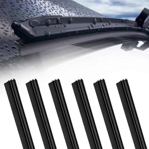 alwaiiz 6 pezzi gommini tergicristalli 800mm, gomma tergicristallo, Generale ricambio gomma per tergicristalli