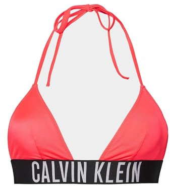 Calvin Klein Haut de Bikini Triangle Femme sans Armatures, Rouge (Signal Red), XS