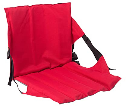 Sillas portátiles de Playa para Barco, Asientos de Estadio, Alfombrilla de Asiento Plegable con Soporte para el Respaldo, Silla Plegable Acolchada Ligera con cojín, Silla Plegable Acolchada