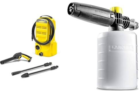 Bundle of Kärcher K 2 Classic Pressure Washer + Kärcher FJ6 Foam Nozzle - Pressure Washer Accessory,Multi,0.6L