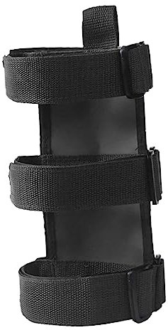 WOONEKY Cinghia di Fissaggio per Estintore Portatile Regolabile Gancio Adesivo, Supporto per Estintore Auto Sicuro e Stabile, Fascia di Trasporto Resistente per Veicoli,
