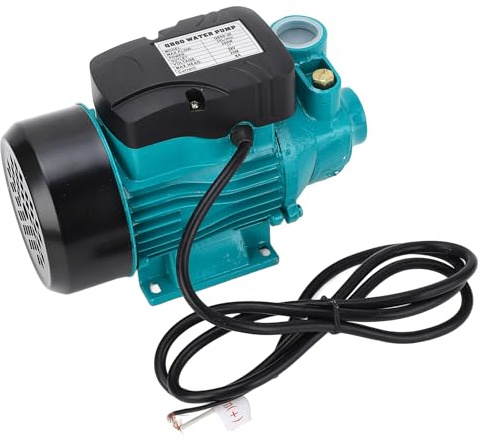 Transferwasserpumpe, 12 V 24 V Solar-Wasserpumpe, Selbstansaugende Pumpe mit 25 M Hub, Solar-Wasserversorgungs-Wirbelpumpe für Flachbrunnenstrahl, Bewässerungstransfer, 35 L/min