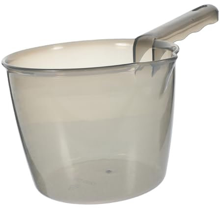OKUMEYR Cucharón De Agua De Transparente Mango Larga Cucharón De Cocina y Baño Utensilio Práctico y Ligero Para Uso Doméstico y Almacenamiento Compacto