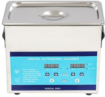 3L Mehrere Funktionen Ultraschallreinigungsgerät Edelstahl mit Heizung, Timer und Entgasungsfunktion Professioneller Schallreiniger 120W Ultraschallreiniger für Laboratorien, Schmuck- und Elektronikin