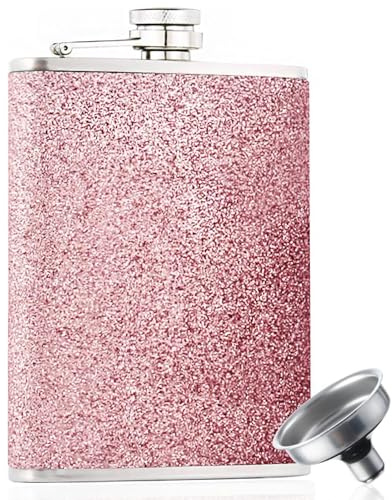 Flachmann Klein, 8oz Rosa Flachmann Mit Trichter, Personalisiert Flach/mann 200mlEdelstahl, Für Outdoor, Party Und Geschenke