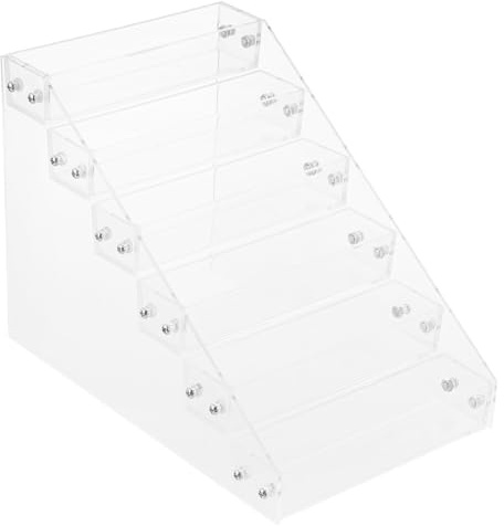 Homoyoyo Organizador De Esmaltes De Uñas Acrílico Transparente 6 Niveles Duradero Práctico Para Salón y Uso Doméstico Almacenamiento Cosméticos