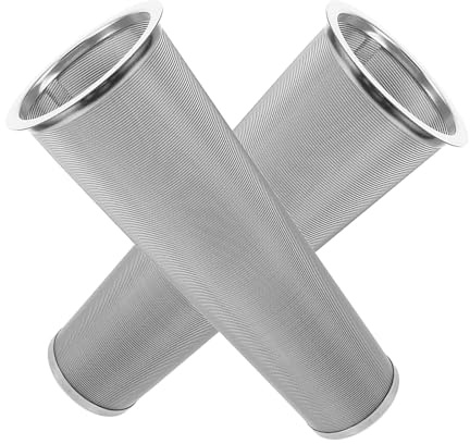 Sewroro 2pcs Cold Brew Coffee Filter Cold Brew System Stainless Steel Coffee Mesh Filter, Silver