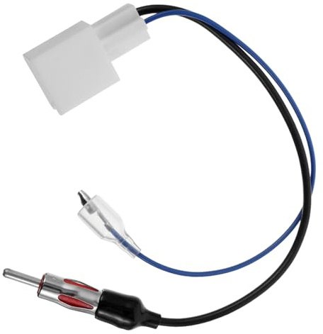 AKOOSY Adaptador de Antena de Radio para Coche Compatible con Toyota Cable Adaptador de Arnés Estéreo Amplificado Conector Din para Mejora de Señal Fm y Conexión Rápida