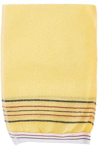 Peeling-Waschlappen-Handschuh, Badehandschuhe, Körperpeeling-Handtuch, Reinigung, Peeling, SPA-Duschschaum-Massage für Dusche Spa Massage(Yellow,2pcs)