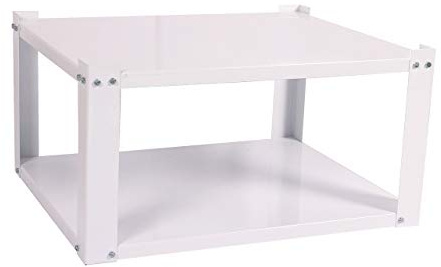 Waschmaschinen - Untergestell BxHxT: 60,5x50x30,5cm, 150 kg, weiß, 2 Böden, Marke: Szagato, Made in Germany stabile Fachhandelsqualität für Waschmaschinen + Trockner Sockel Podest Erhöhung