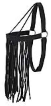 PFIFF Fliegenfransen, schwarz Pony