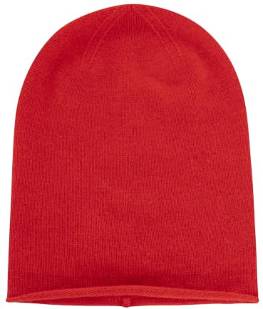 Zwillingsherz 100% Kaschmir Slouch-Beanie – Strickmütze aus Cashmere – Hochwertige Mütze für Damen – Wintermütze One Size – Weiche & warme Mütze – Premium Qualität für Herbst, Winter & Frühling