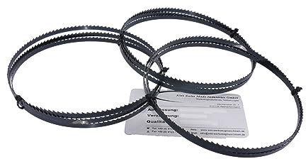 Set di 3 lame per sega a nastro per legno, 2240 x 6 x 0,65 mm, 6 denti per sega a nastro adatto per Makita Metabo Atika Güde Scheppach