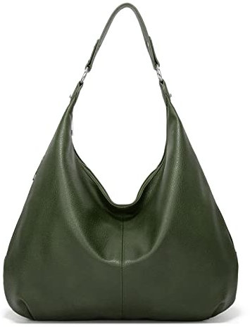 Ashioup Damen Bag Hobo-Taschen, Schwarzes Grün